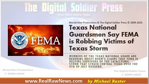 Texas National Guardsmen Say FEMA is Robbing Victims of Texas Storm
