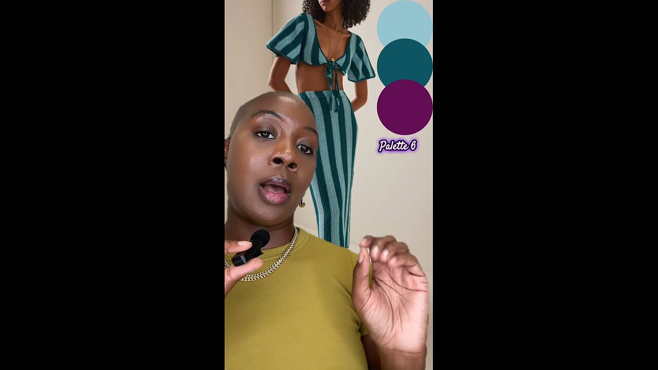 Palette 6 for this turquoise color combo outfit by Mikara Reid || MIIEN Consultancy