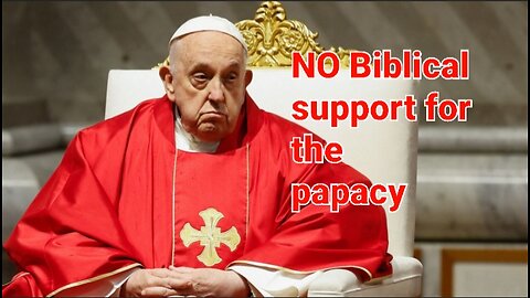No office of a pope in Scripture