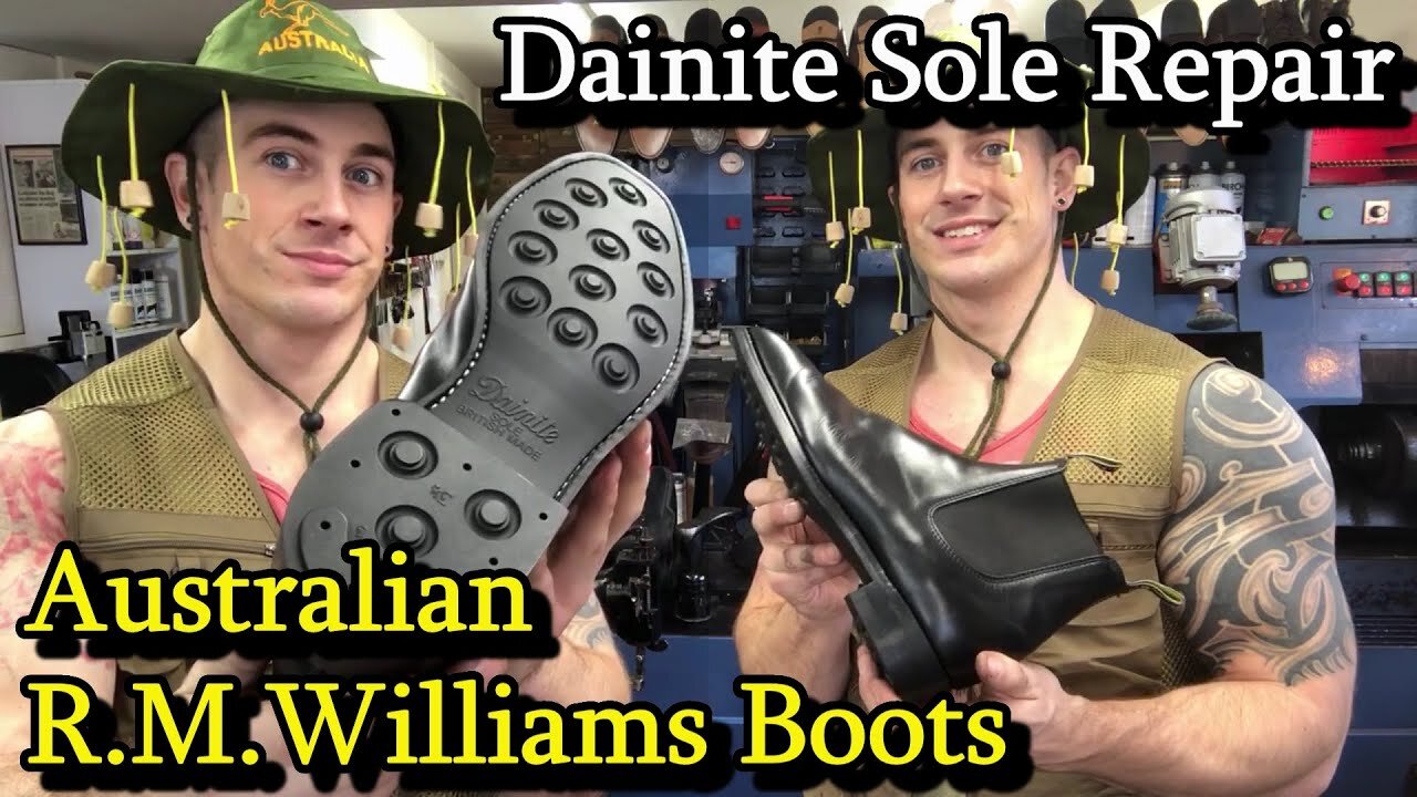 BARKERS BUTCHER BOOTS get a DAINITE RESOLE! FULL Conversion Shoe Repair