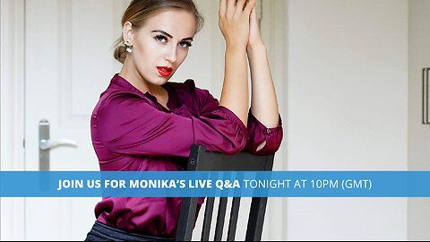 Join Monika Lara Smith tonight for a Q&A livestream