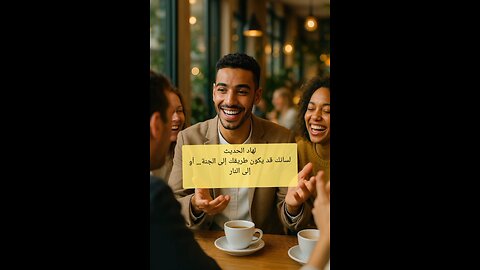🗣️ كلمة واحدة قد ترفعك للجنة أو تهوي بك في النار 🔥