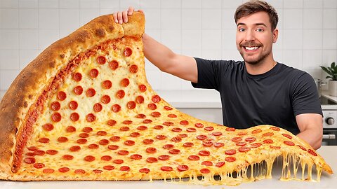 MrBeast Ate the World’s LARGEST Pizza Slice… And What Happened Next Was Crazy!