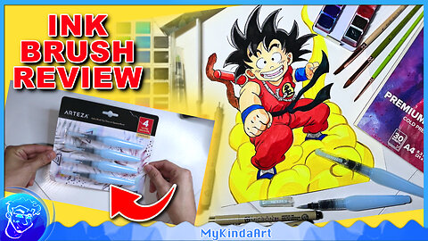 Watercolor Paint Brush Review - Arteza Brushes