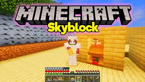 VILLAGER TRADING HALL BEGINS! in MINECRAFT SKYBLOCK Ep 39
