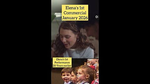 My daughter’s 1st commercial.