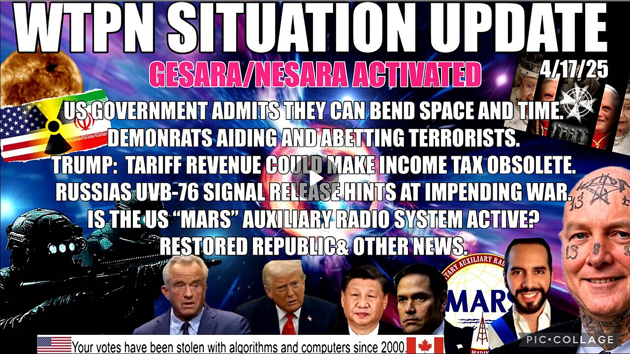 Russia shortwave system, US admits we can bend space & time, IRS, dems/terrorists & more.