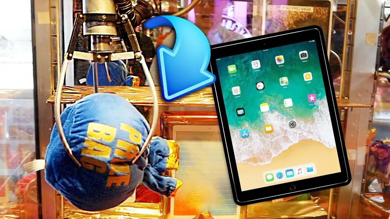 WON FROM THE IPAD PRO MYSTERY BAG CLAW MACHINE!