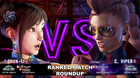Kuya Kalbo SF6 Ranked Roundup. Chun Li Master Rank [Hori Fight Stick]