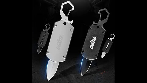 Multi-function Portable Folding Mini Double Edged Knife with Hanging Buckle & Bottle Opener