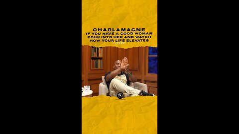 @cthagod If you have a good woman pour into her and watch how your life elevates