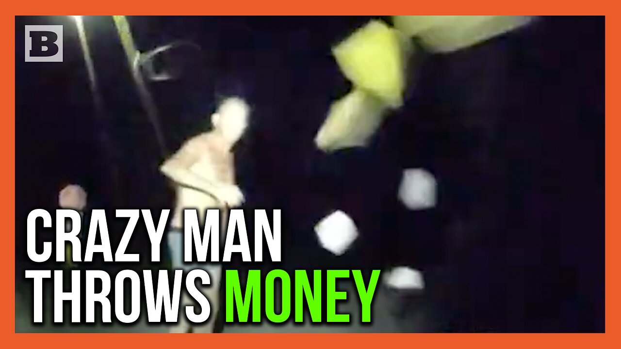"Here's My F*cking Money!" Man Shoots Flare Gun, Strips, and Throws Money at Officer