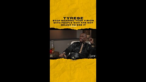 @tyrese Stop sharing your vision with people who are not meant to see