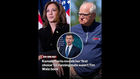 Kamala Harris reveals her ‘first choice’ for running mate wasn’t Tim Walz