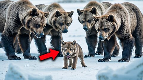 Bears Surrounded The Little Wolf. Then A Terrible Thing Happened!