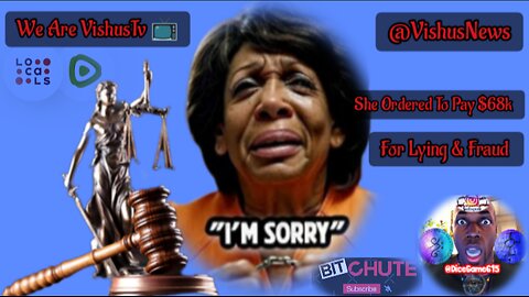 Maxine Water Ordered To Pay $68k For Campaign Finance Law... #VishusTv 📺