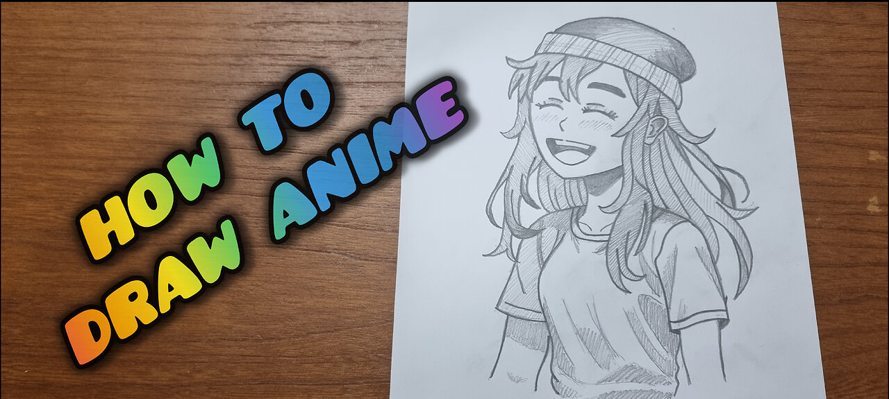 "Peaceful Anime Girl Sketch | Relaxing Music | No Talking | Art for Beginners"