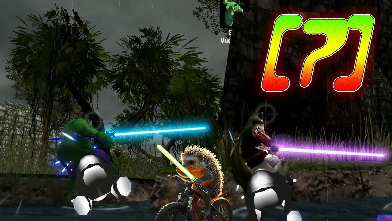 Teaching Skineri how to play Jedi Knight |7| Swoop Bikes and Other Vehicles [CZ/EN]