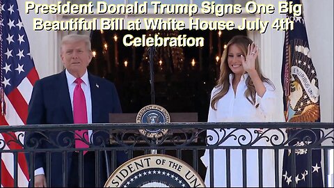 President Donald Trump Signs One Big Beautiful Bill at White House July 4th Celebration - July 4, 2025