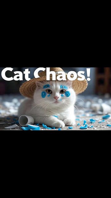 "Heartbreaking Moment: Sad Cat Weeps After Breaking Cups! 😭"