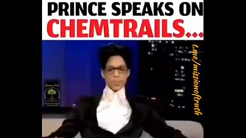 Prince speaks about chemtrails in the sky.