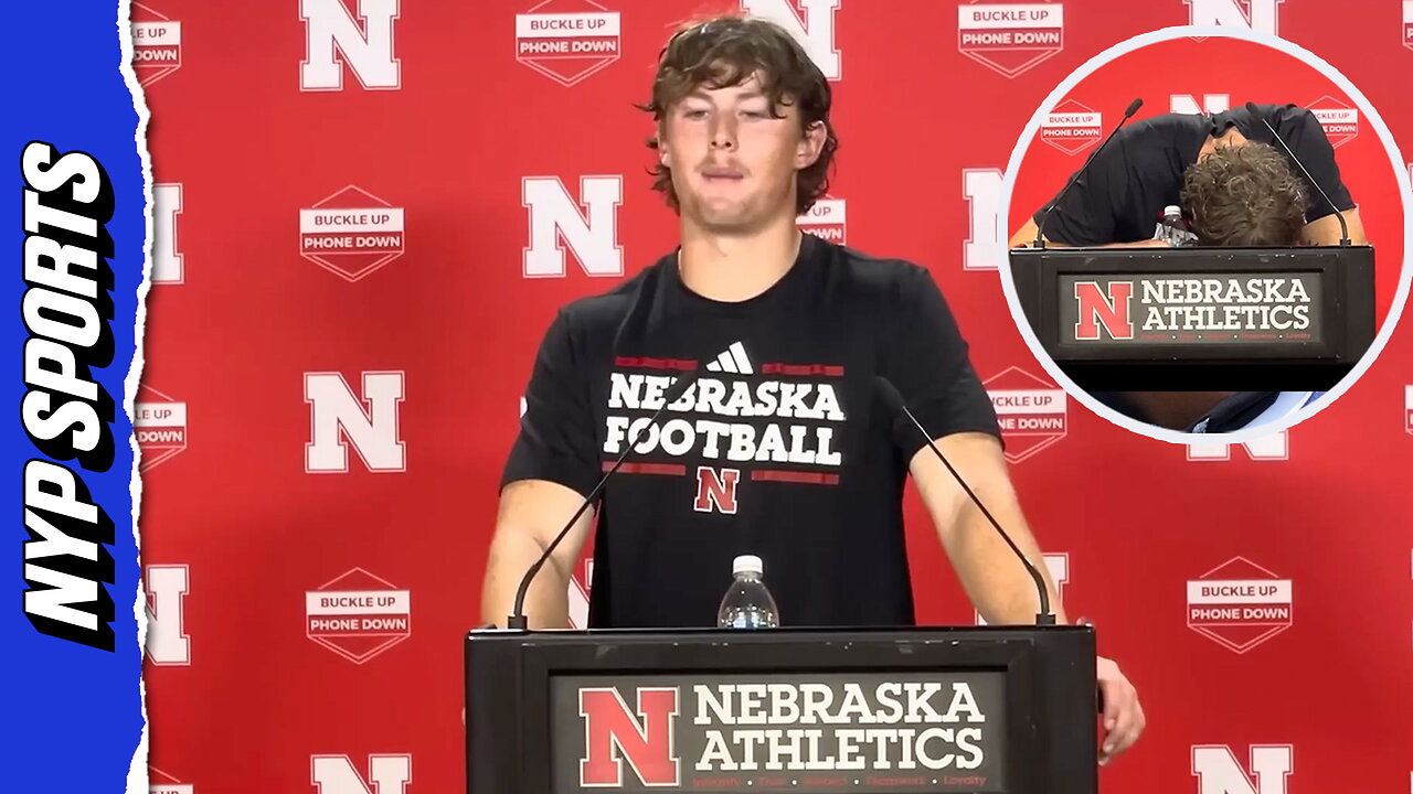Nebraska punter Archie Wilson reduced to tears during press conference