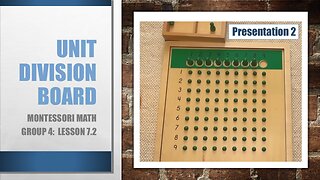 Math Group 4 (Lesson 7.2): Unit Division Board with Remainders, Limitations, & Booklets