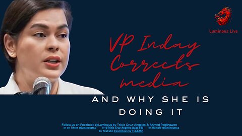 VP Inday corrects mainstream