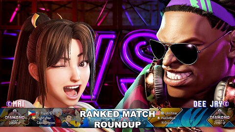 Kuya Kalbo SF6 Ranked Match Roundup. Mai Diamond Rank [Hori Fight Stick]