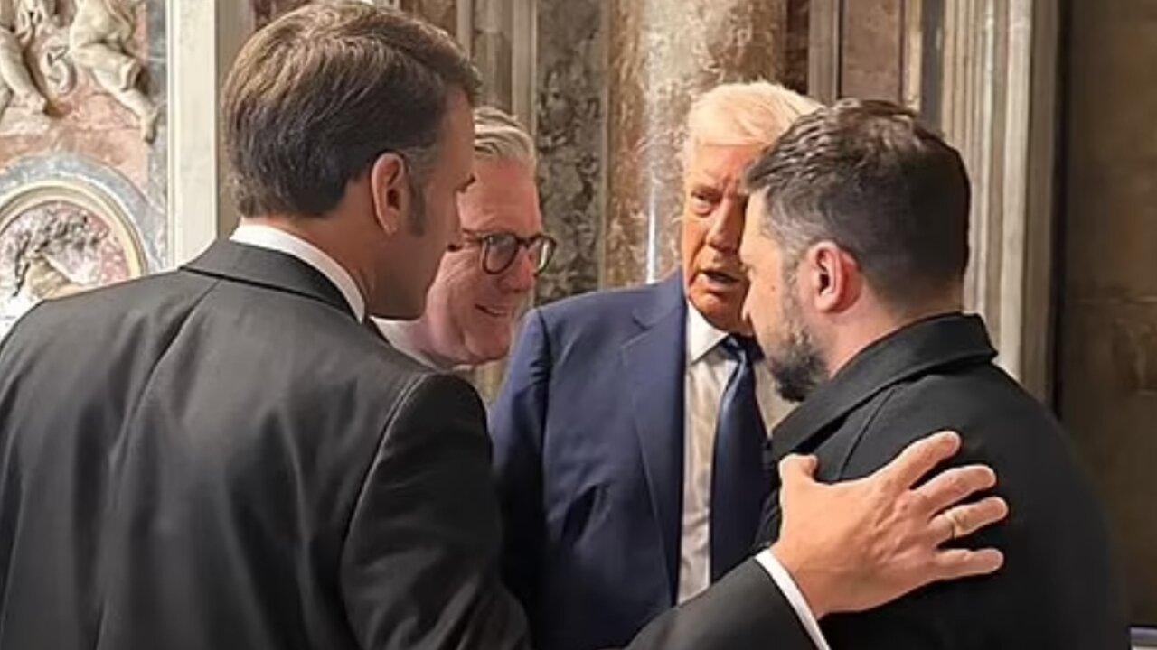 Why these pictures of Trump's meeting with Zelensky at Pope Francis' funeral are best sign of peace in Ukraine for months: Body language expert reveals all