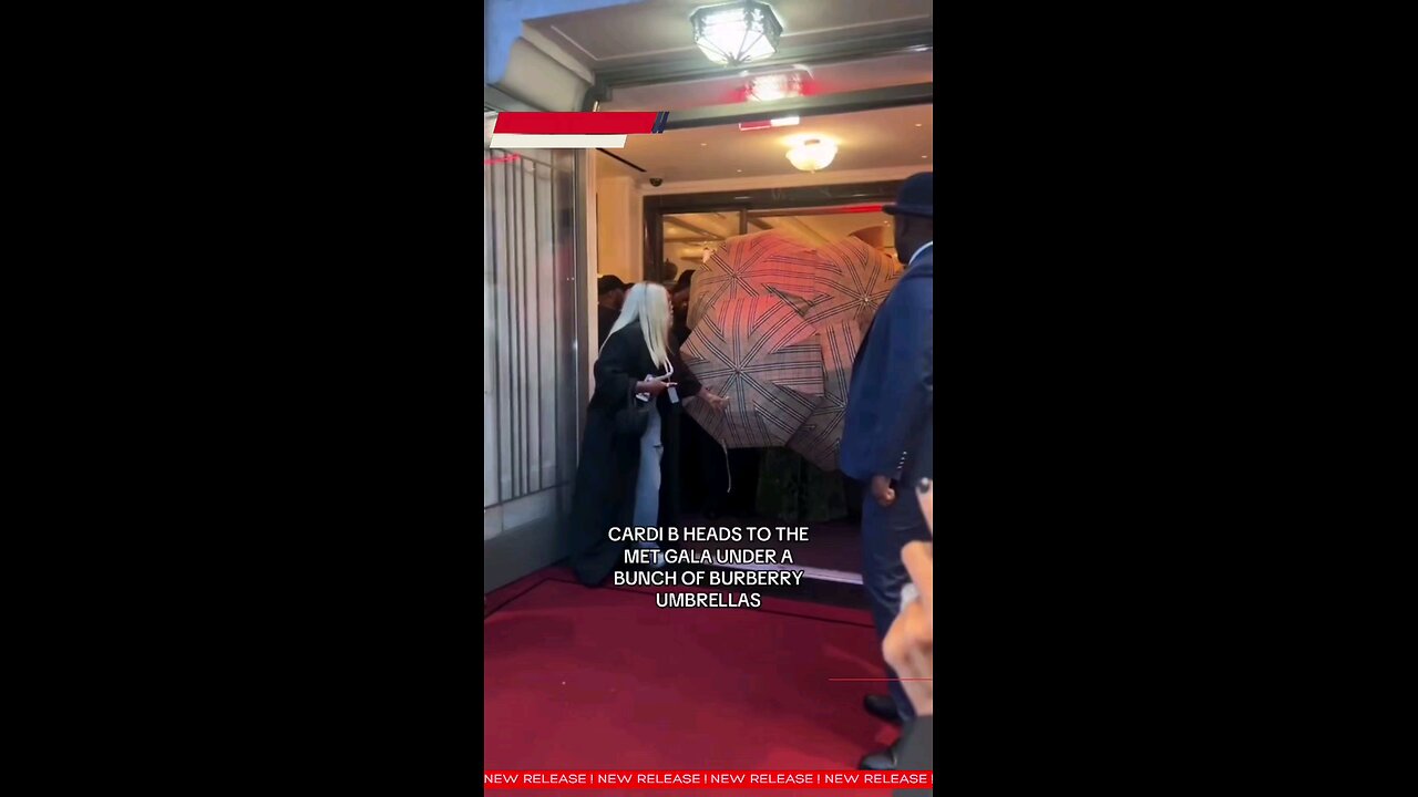 cardi’s team is locked in #burberry #MetGala