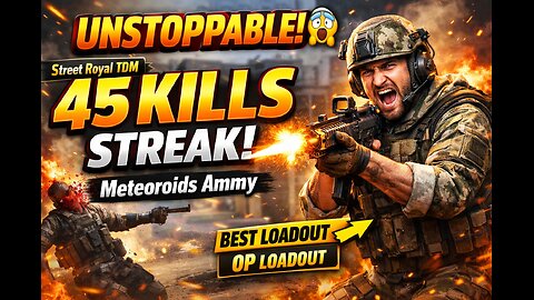 45 KILLS TDM! 🔥 Unstoppable Call of Duty Gameplay | Best Loadout Street Royal Map | Rumble Exclusive