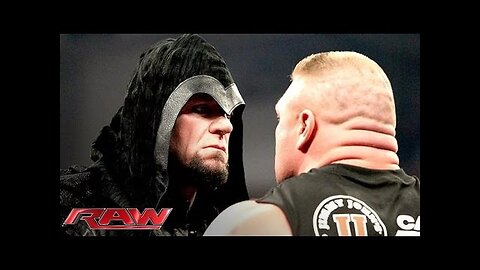 Brock Lesnar is surprised by the return of The Undertaker_ Raw, Feb. 24, 2014