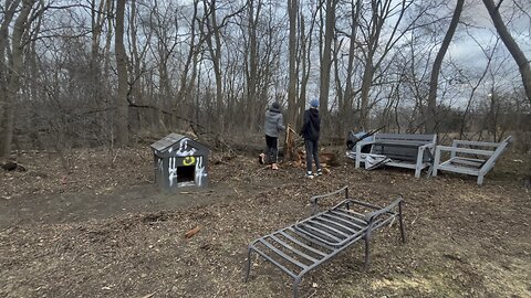 We pushed the giant tree over HUGE TIMBER!!