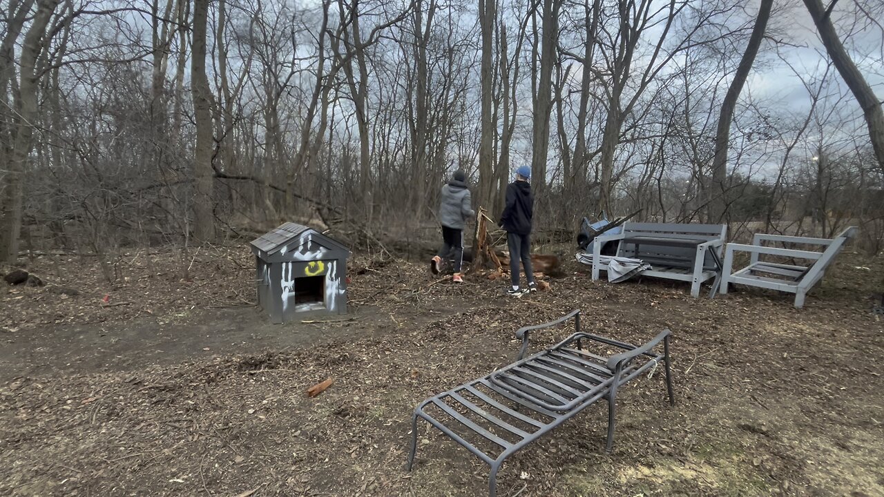 We pushed the giant tree over HUGE TIMBER!!