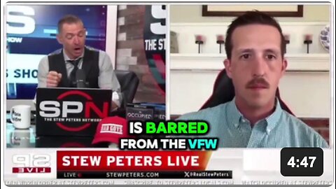 Stew Peters addressing being banned by the VFW, vows to go anyway…