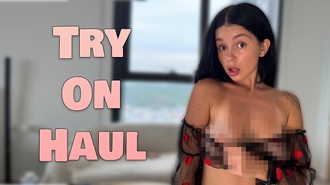 4k TRANSPARENT DRESS TRY ON | See Through Clothing |