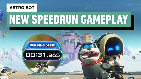 Astro Bot - Building Speed Gameplay (31.865 Speedrun)