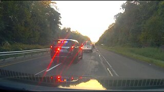State trooper unleashes instant Karma after getting cutoff.