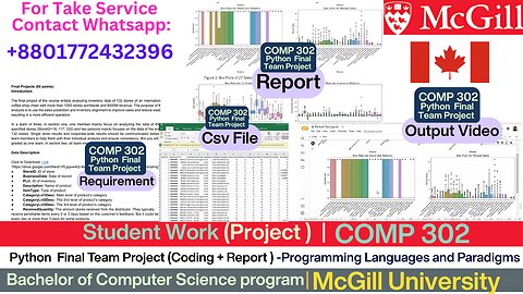 Client Work (Final Project) | COMP 302 Coffee Store ML Analysis | McGill University