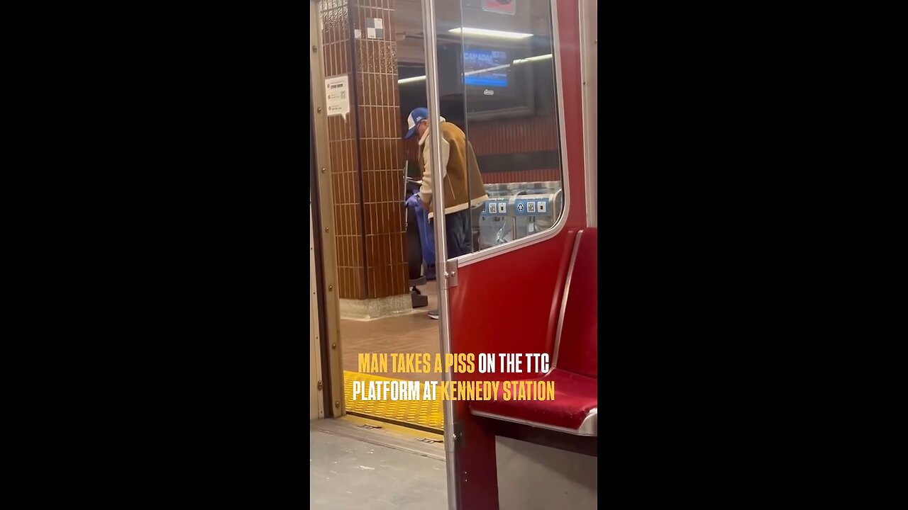 Man Takes a piss at subway station!