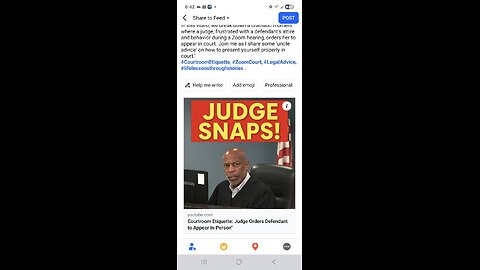 Courtroom Etiquette: Judge Orders Defendant to Appear In-Person"