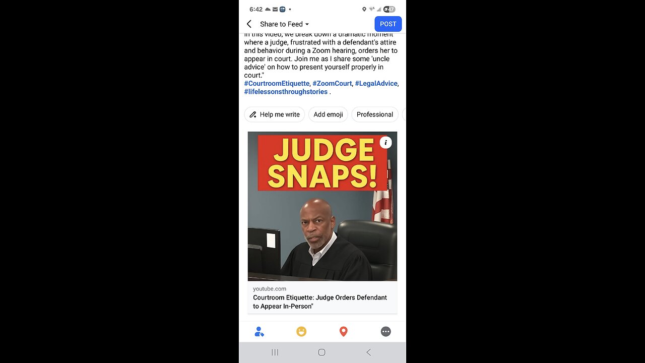 Courtroom Etiquette: Judge Orders Defendant to Appear In-Person"