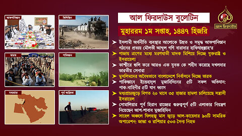 আল ফিরদাউস বুলেটিন || মুহাররম ১ম সপ্তাহ, ১৪৪৭ হিজরি