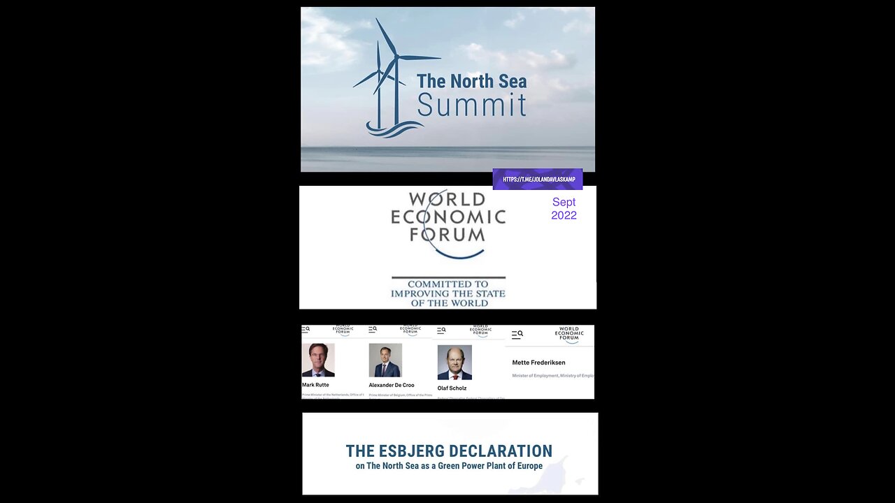 Esbjerg declaration getekend door WEF-leden en ongekozen burgemeesters 30.000 windmolens in Noordzee