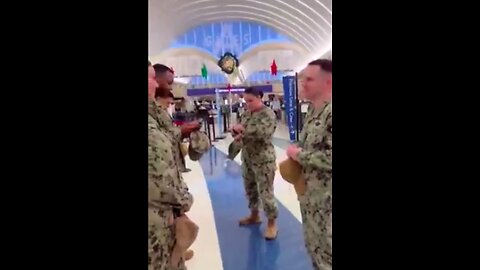 Active military soldiers are asked if they are going to secure the border.