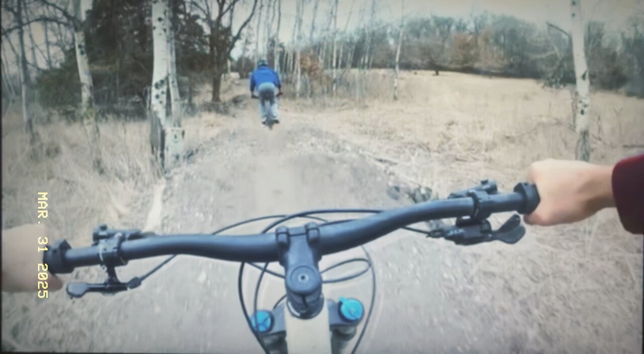 Jump line at Xcel energy mountain bike Park