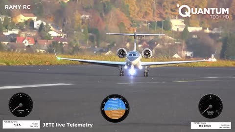 Man Builds Hyperrealistic RC Jet Plane at Scale Gulfstream G650 Replica by @RamyRC
