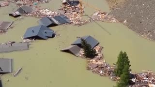 🇨🇭 Así es la devastación por el deslizamiento en los Alpes suizos