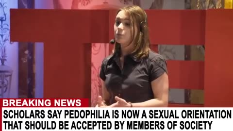 TED Talk women say we need to Stop Judging Pedophiles, "they were born this way" 🤢🤮